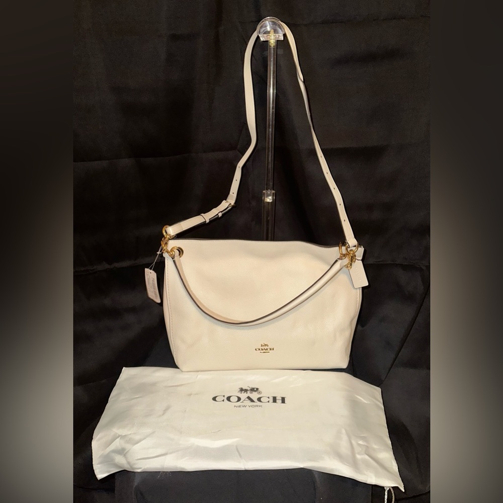 Coach Clarkson Hobo Bag - Chalk White, Light Gold Hardware - Picture 2 of 8